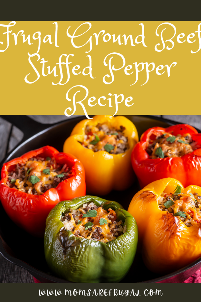 Frugal Ground Beef Stuffed Pepper Recipe