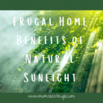 Frugal Home Benefits of Natural Sunlight