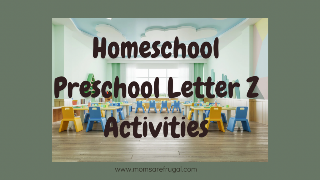 Homeschool Preschool Letter Z Activities