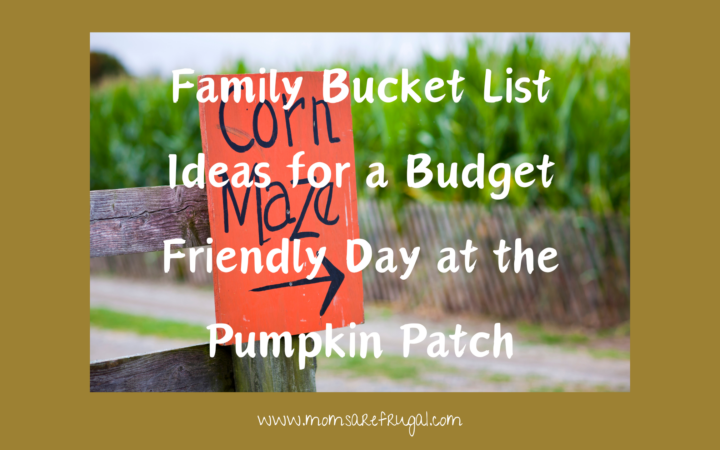 Family Bucket List Ideas for a Budget Friendly Day at the Pumpkin Patch